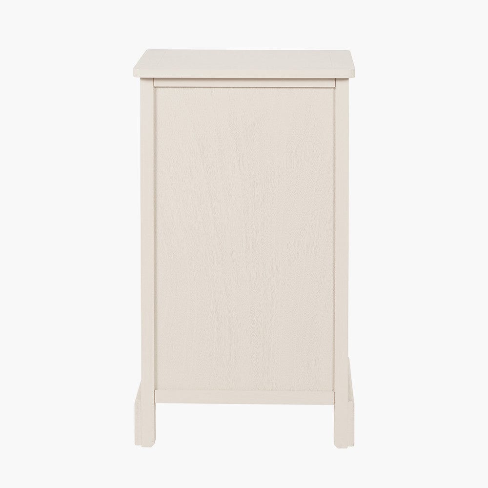 Croft Linen Pine 3 Drawer Tall Unit