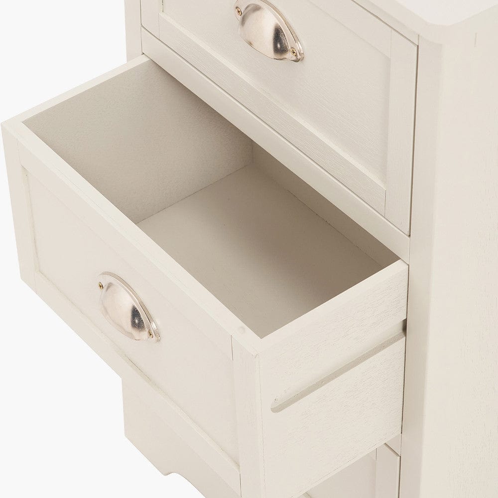 Croft Linen Pine 3 Drawer Tall Unit