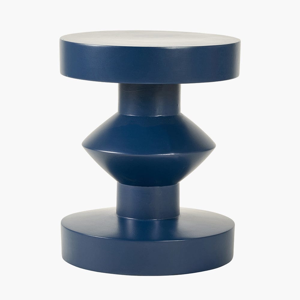 Drey Blue Fibrestone Side Table