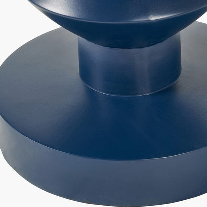 Drey Blue Fibrestone Side Table