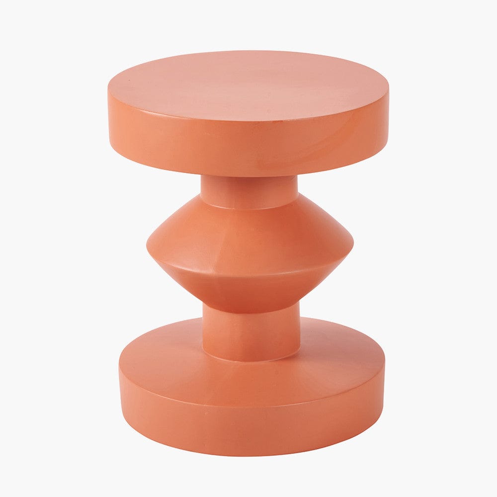 Drey Terracotta Fibrestone Side Table