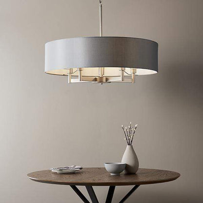 Marlow 5 Light Matt Nickel Pendant