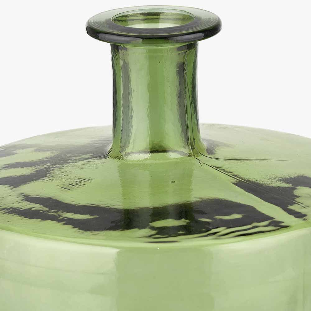 Forest Green Recycled Vase