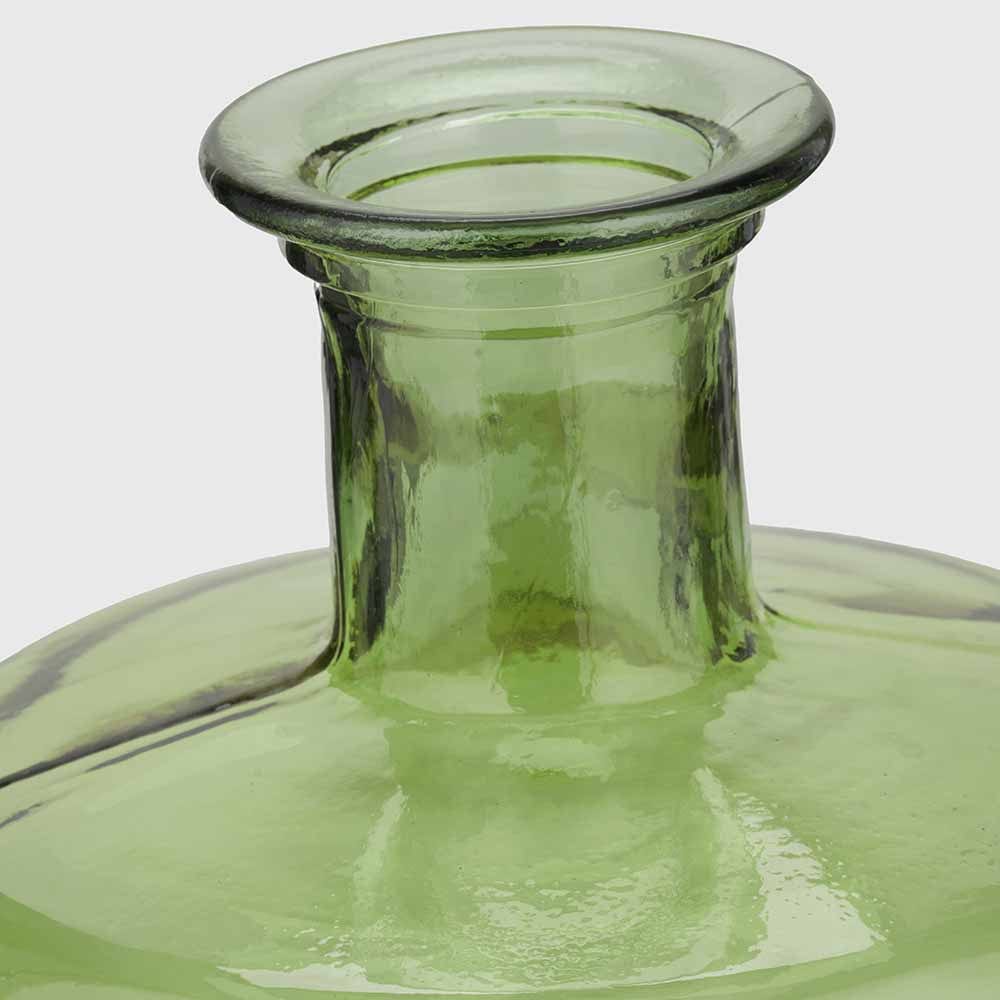 Forest Green Tall Recycled Glass Bottle Vase