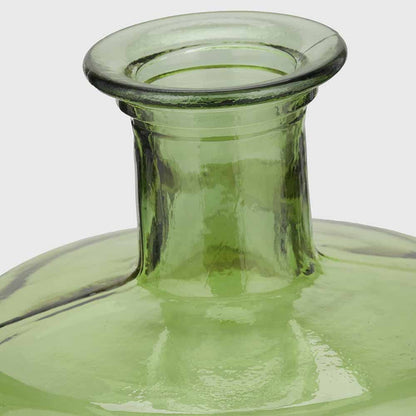 Forest Green Tall Recycled Glass Bottle Vase