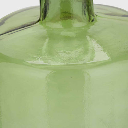 Forest Green Tall Recycled Glass Bottle Vase