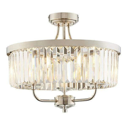 Lulu 3 Light Semi Flush Ceiling Light