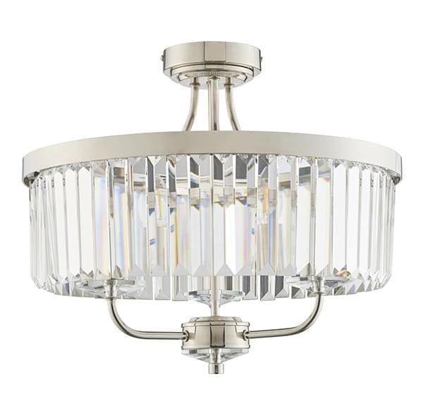 Lulu 3 Light Semi Flush Ceiling Light