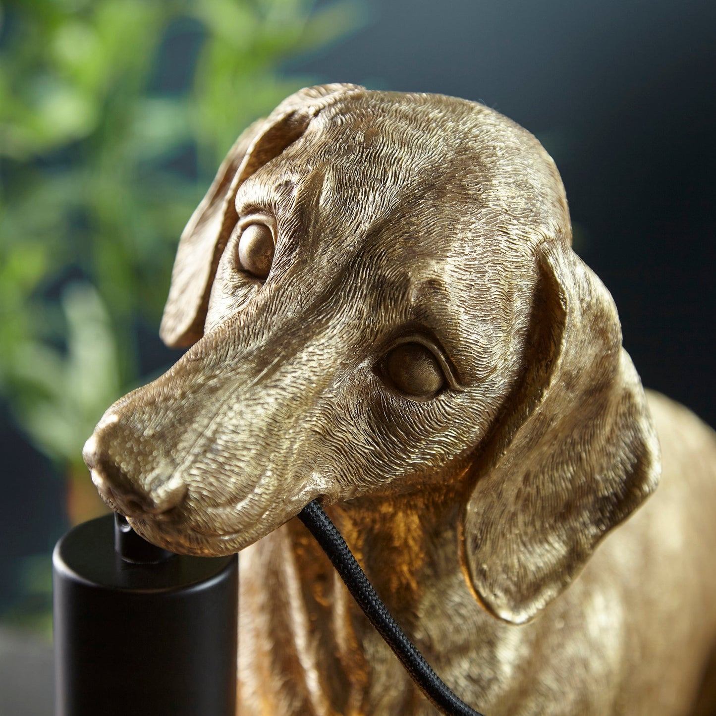 Dana Gold Dachshund Table Lamp