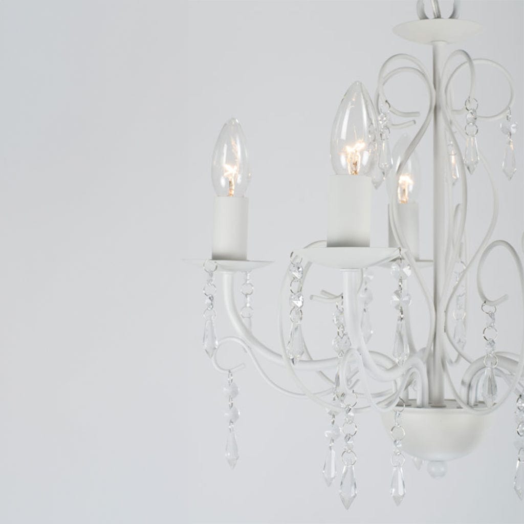 Mela White Chandelier