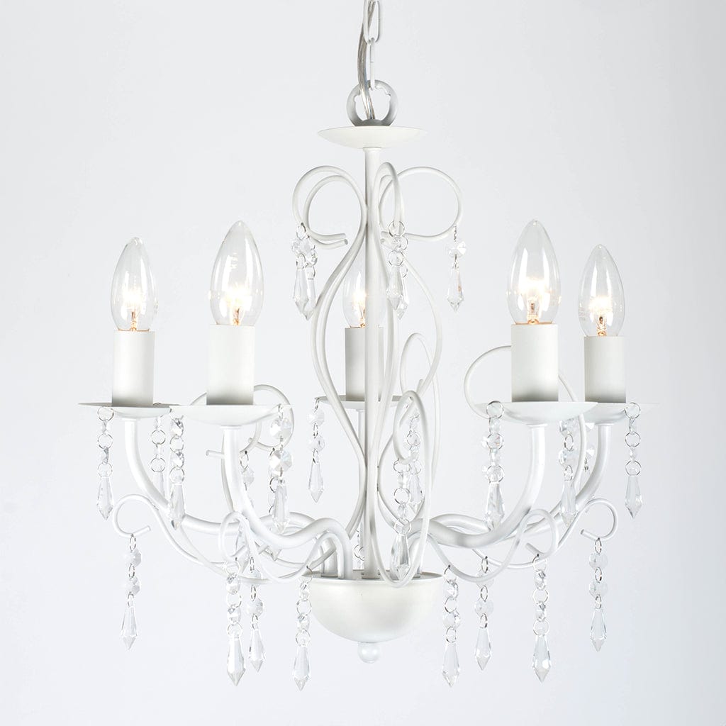 Mela White Chandelier