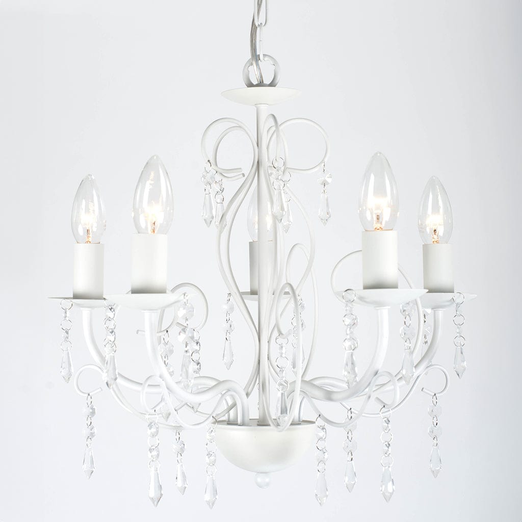 Mela White Chandelier