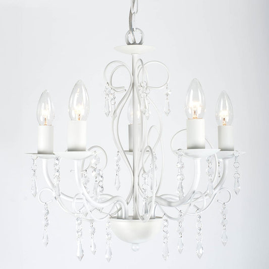 Mela White Chandelier