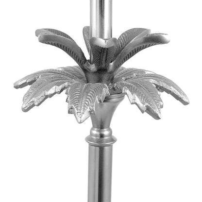 Floral Nickel Floor Lamp