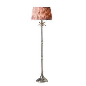 Floral Nickel Floor Lamp