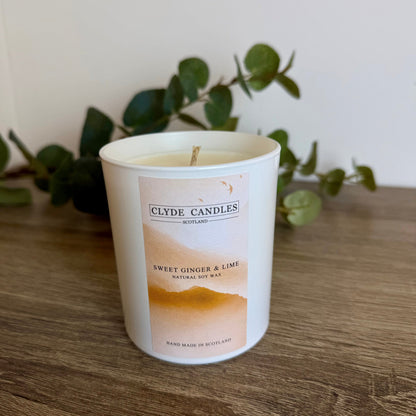 Sweet Ginger & Lime Large Glass Candle Gift Box