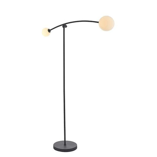 Miro 2 Light Matt Black Floor Lamp