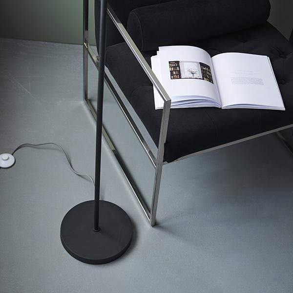 Miro 2 Light Matt Black Floor Lamp