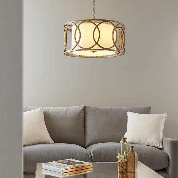 Aranchia 4 Light Brushed Gold Pendant