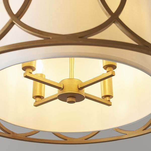 Aranchia 4 Light Brushed Gold Pendant