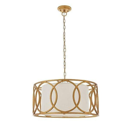 Aranchia 4 Light Brushed Gold Pendant