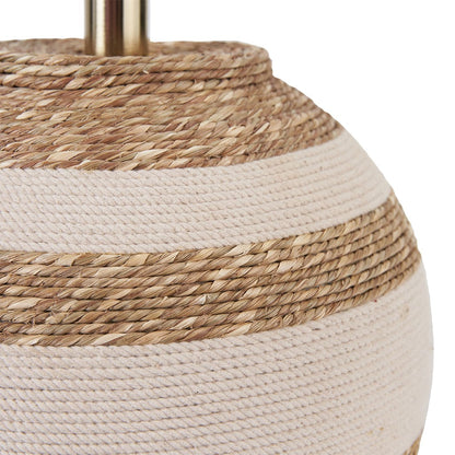 Talalla Cream & Natural Sea Grass Round Table Lamp