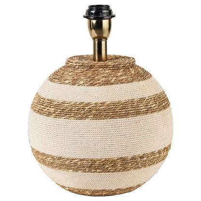 Talalla Cream & Natural Sea Grass Round Table Lamp