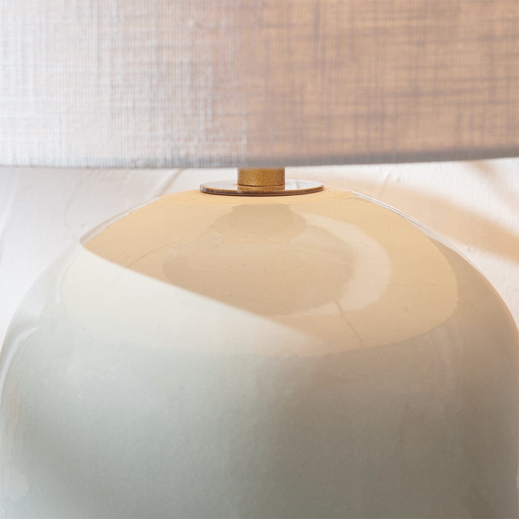 Lotta Duck Egg and Natural Stoneware Table Lamp