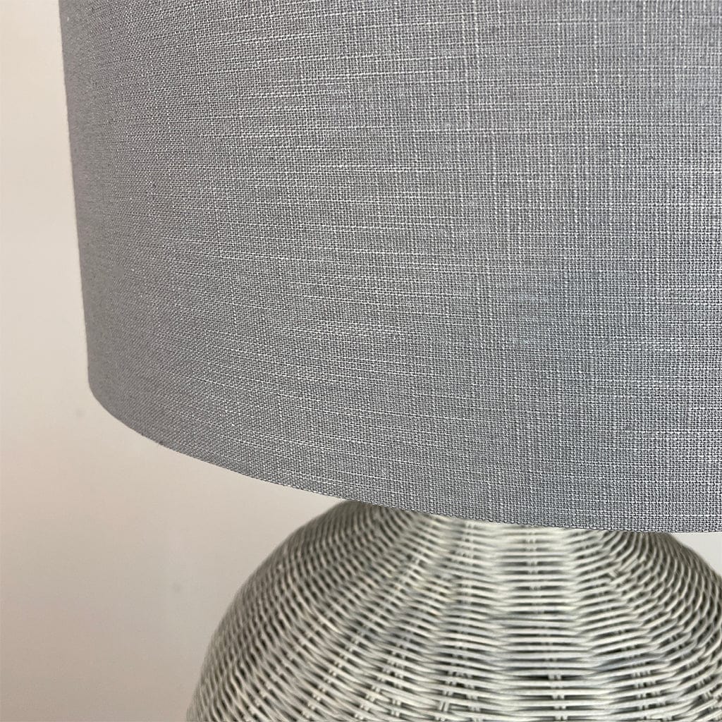 Allona Grey Wash Rattan Table Lamp