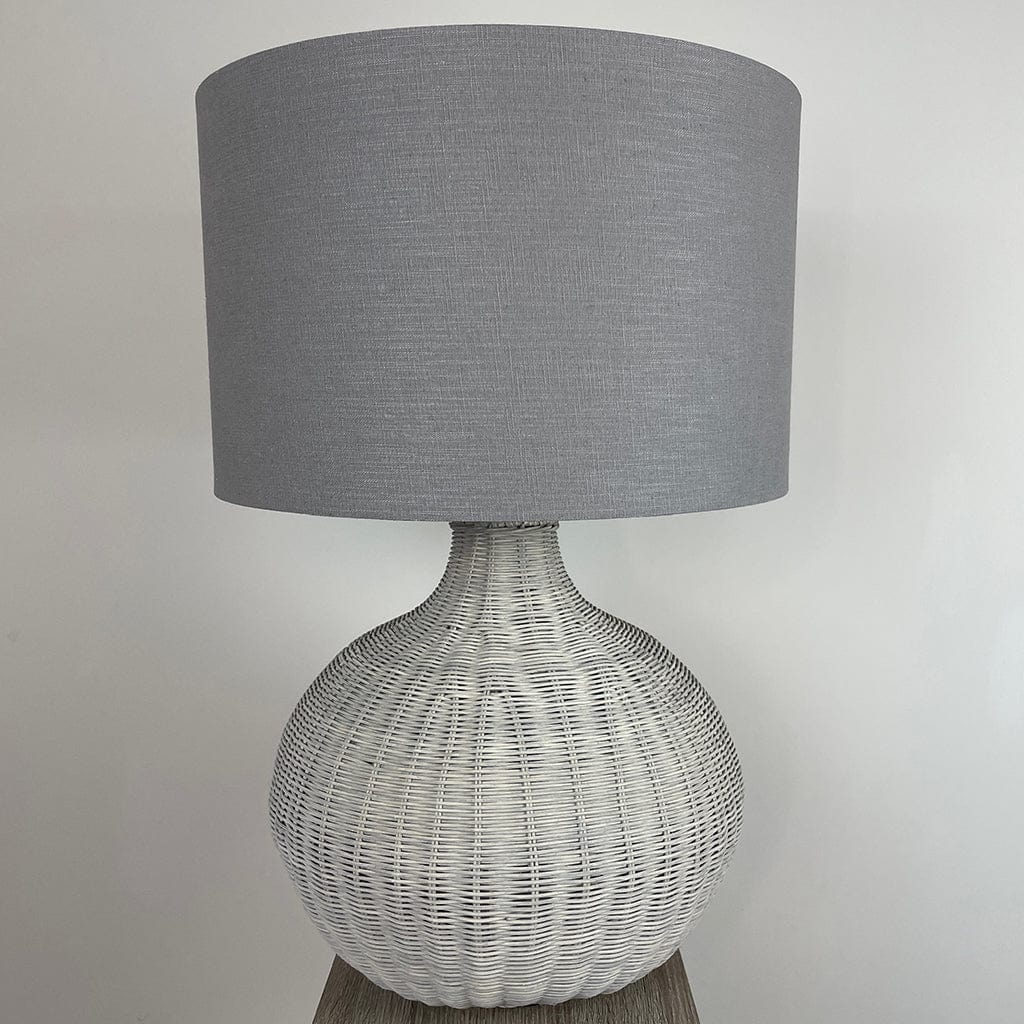 Allona Grey Wash Rattan Table Lamp