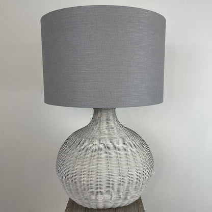 Allona Grey Wash Rattan Table Lamp