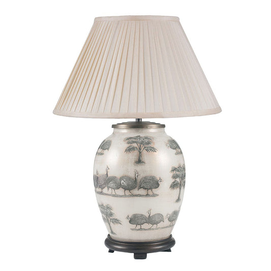 Jenny Worrall Guinea Fowl Medium Oval Table Lamp