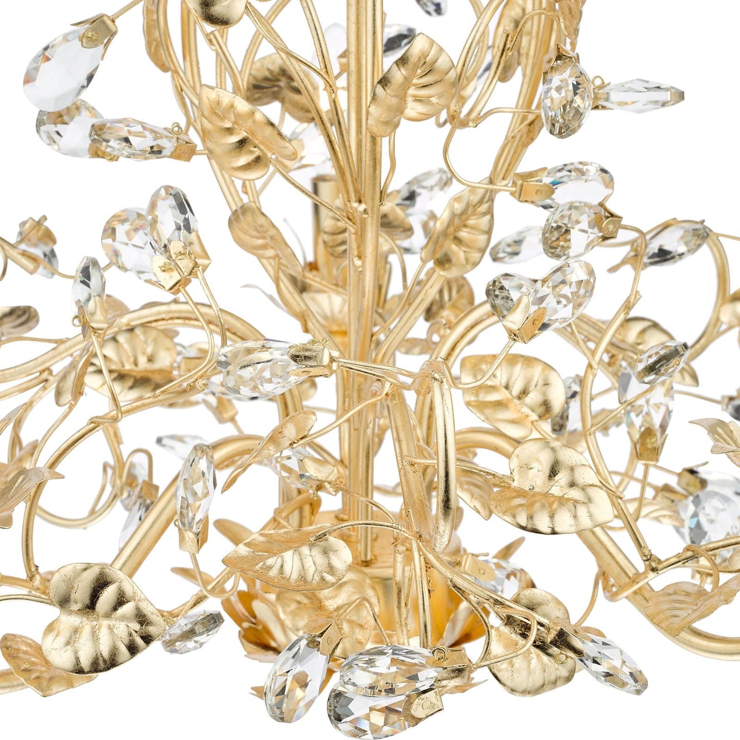 Audley End 3 Light Pendant Gold Leaf