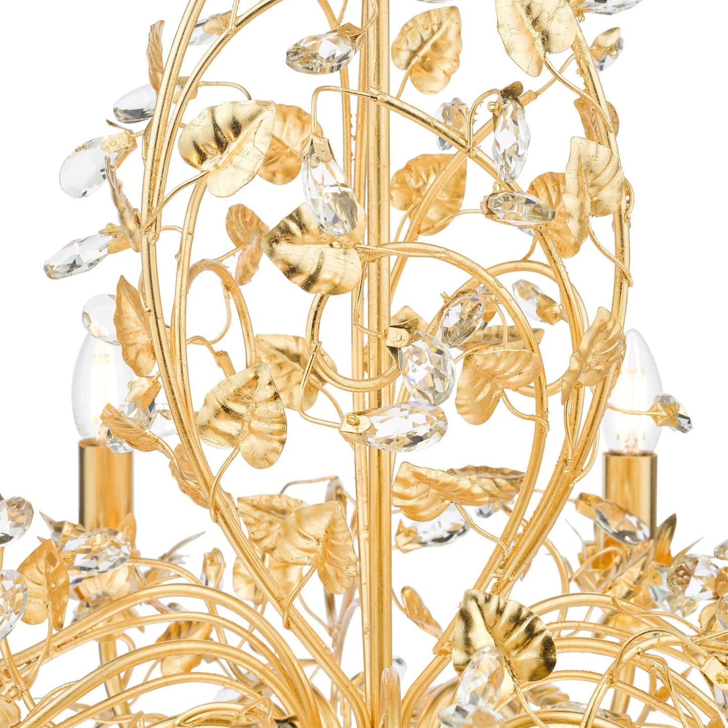 Audley End 6 Light Pendant Gold Leaf