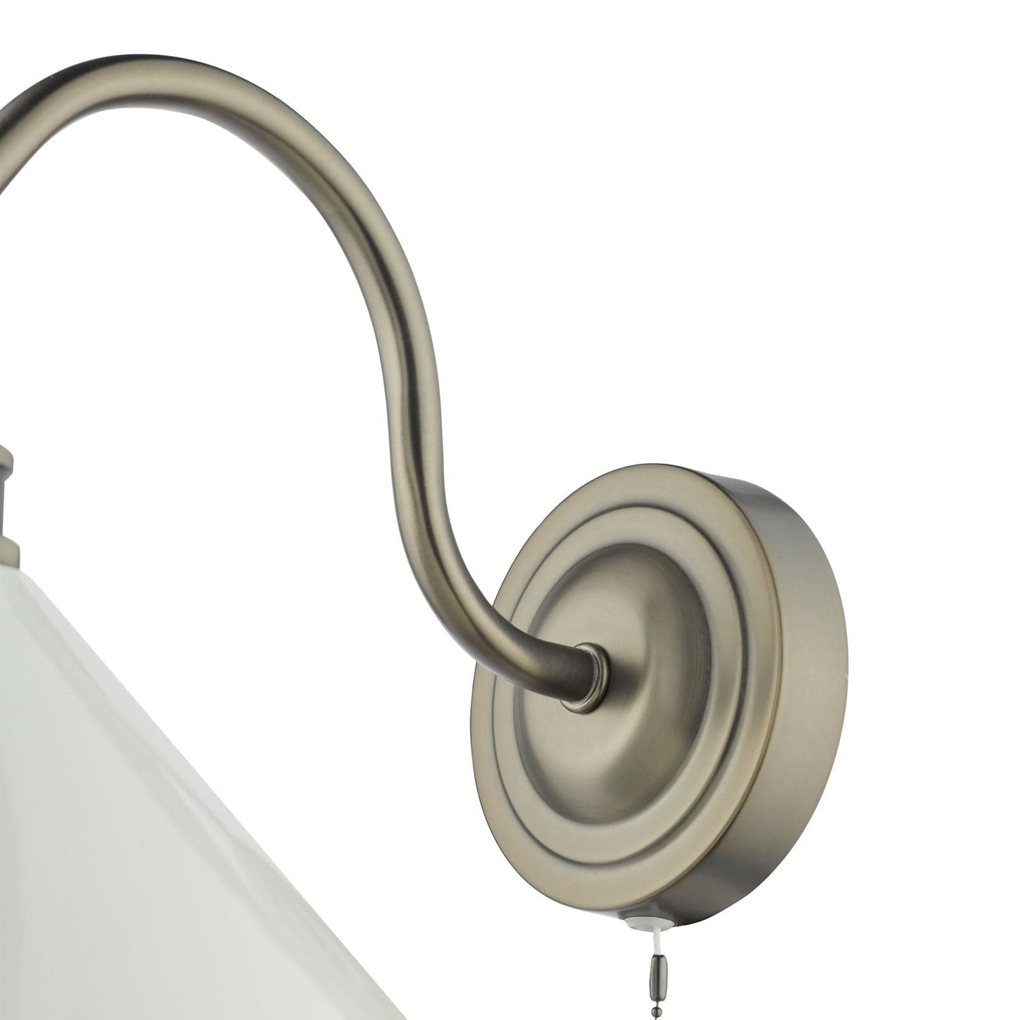 Audley End Wall Light Rubbed Bronze and Cream