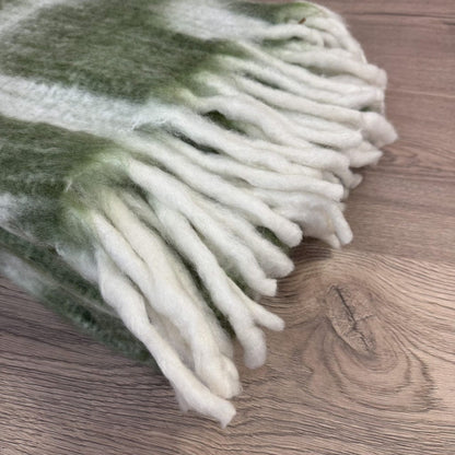 Abstract Olive Lambs Tail Throw