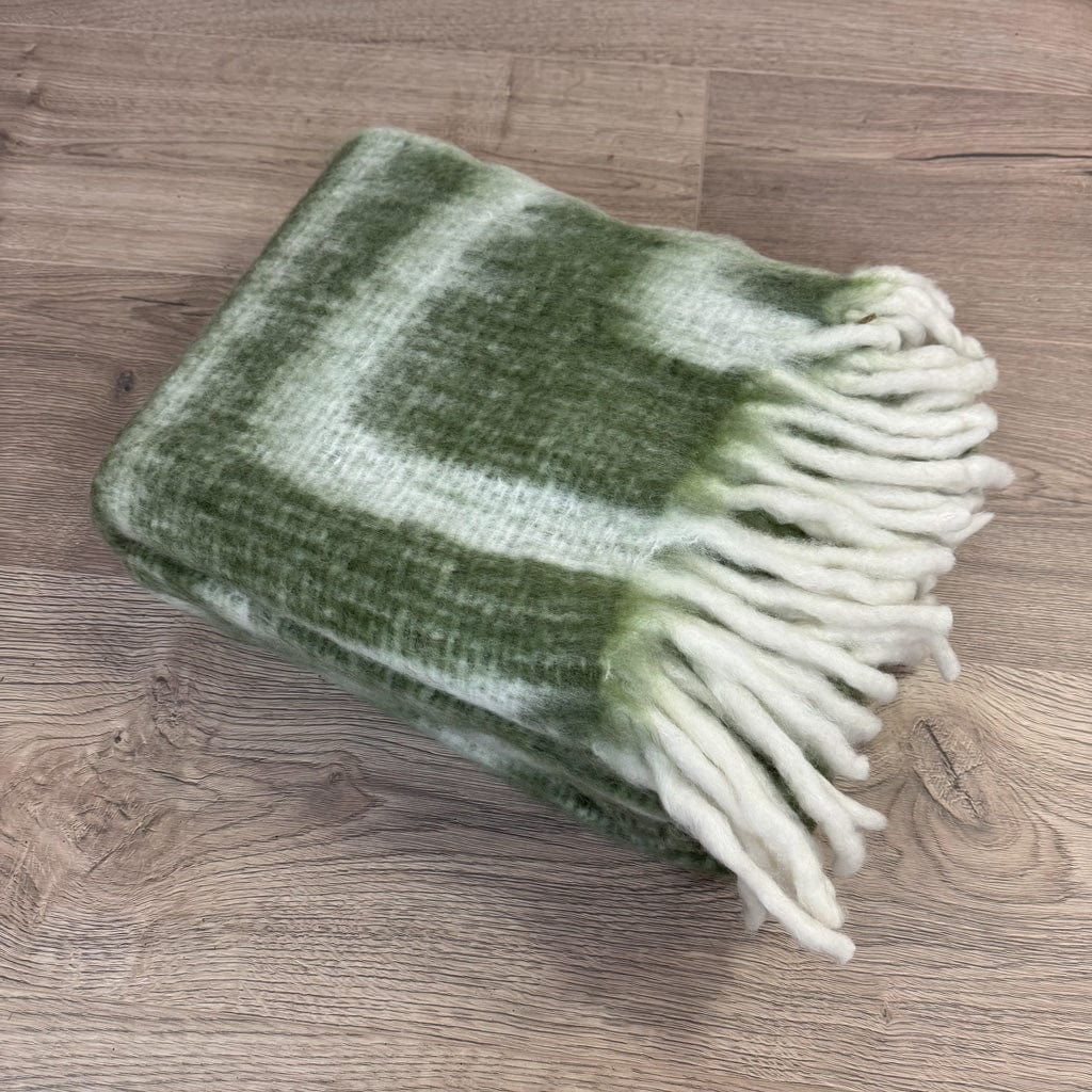 Abstract Olive Lambs Tail Throw