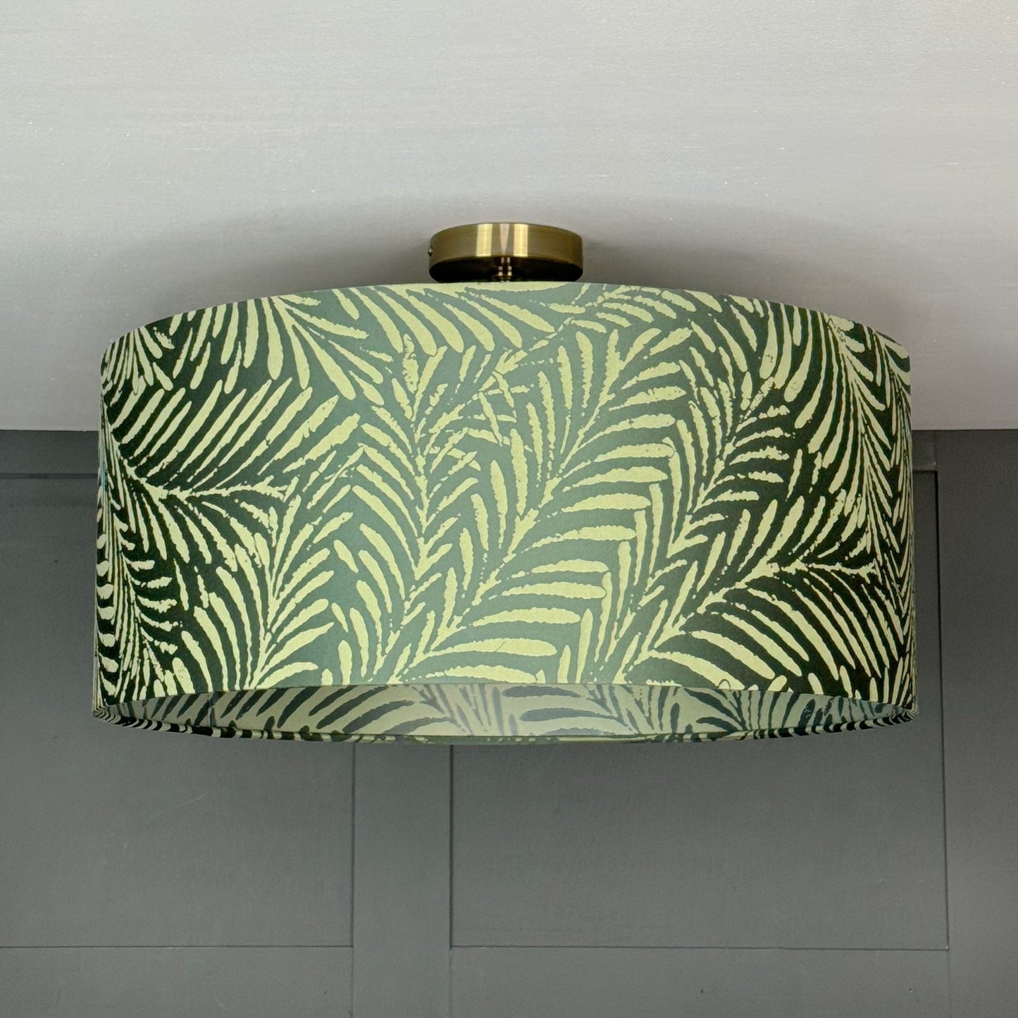 Acoustic Palm Emerald Green Lampshade