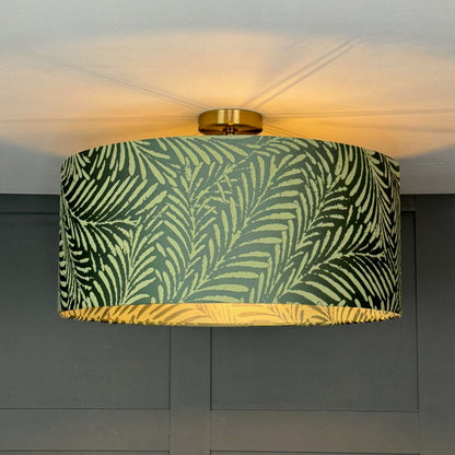 Acoustic Palm Emerald Green Lampshade