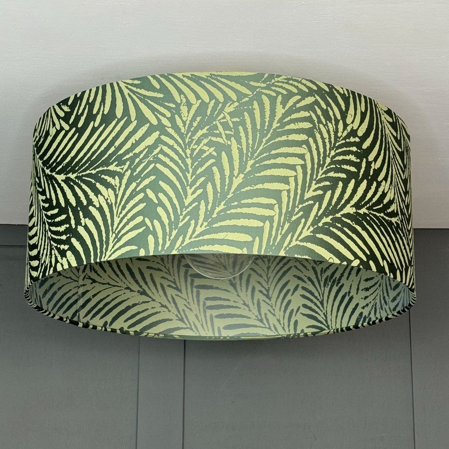 Acoustic Palm Emerald Green Lampshade