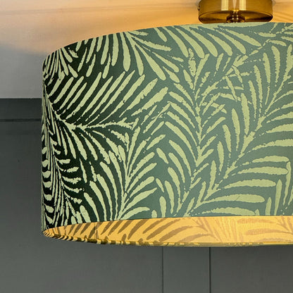 Acoustic Palm Emerald Green Lampshade