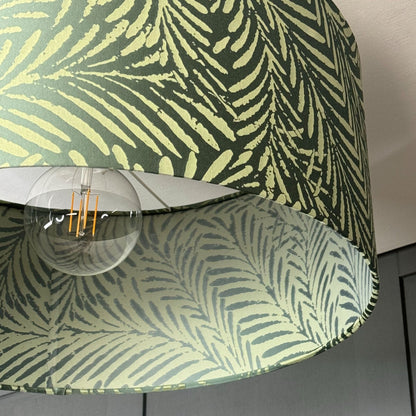 Acoustic Palm Emerald Green Lampshade