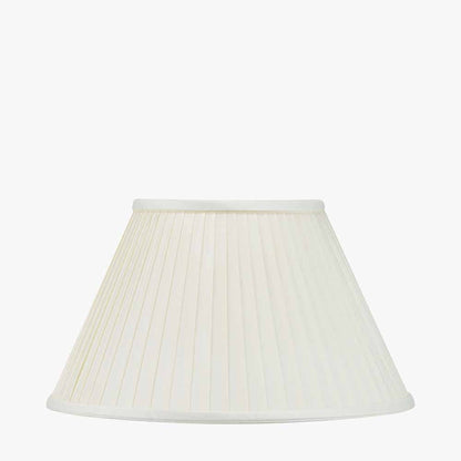 Bacall Almond Silk Knife Pleat Empire Shade