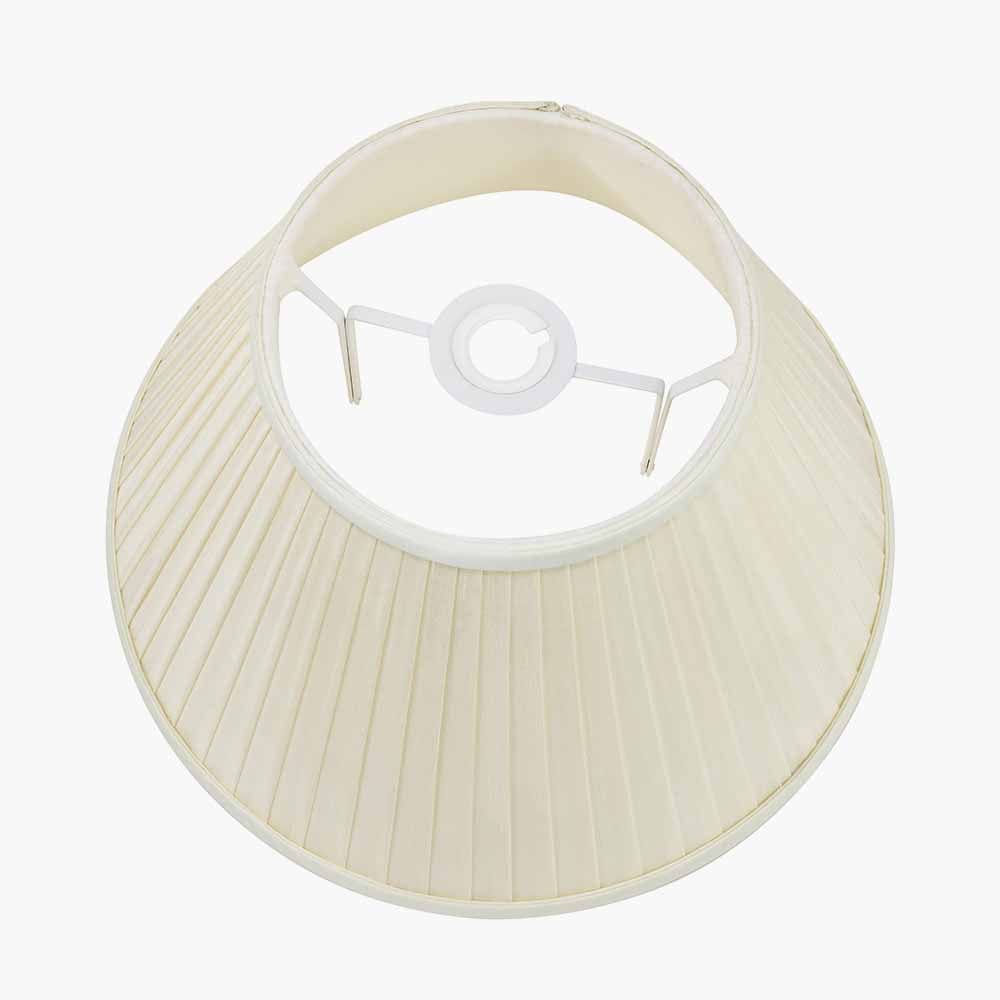 Bacall Almond Silk Knife Pleat Empire Shade