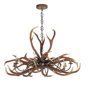 David Hunt Antler Rustic Emperor 8 Light Chandelier