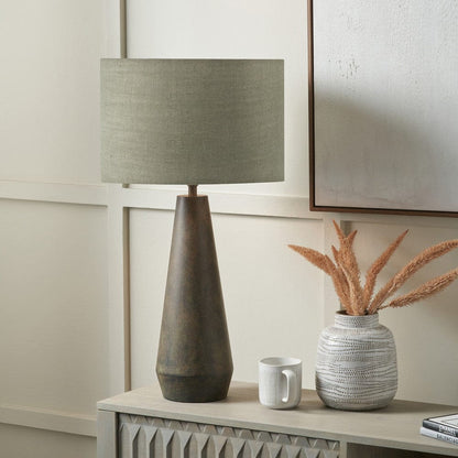 Verdigris Conical Table Lamp