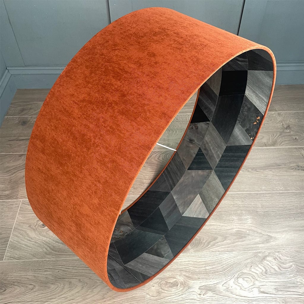 Arte Formations Wallpaper Lined Pendant Shade with Spice Outer