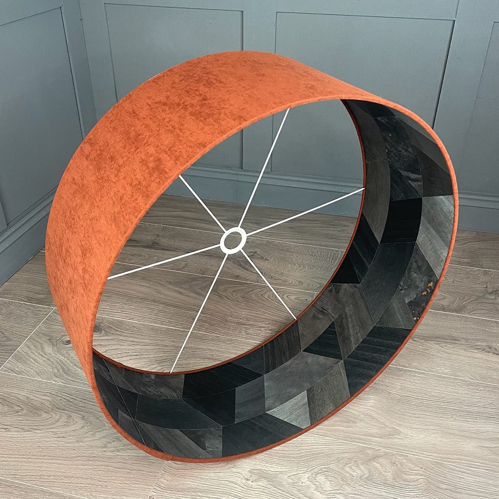 Arte Formations Wallpaper Lined Pendant Shade with Spice Outer