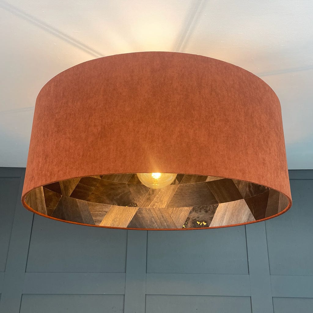 Arte Formations Wallpaper Lined Pendant Shade with Spice Outer