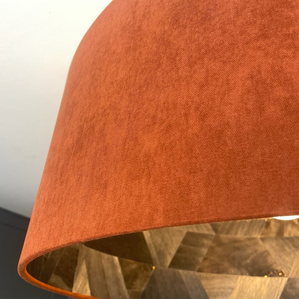 Arte Formations Wallpaper Lined Pendant Shade with Spice Outer